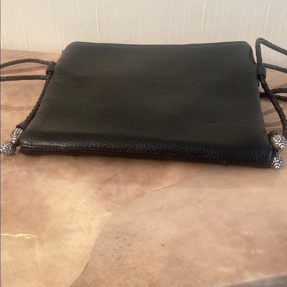 Brighton Black Crossbody Bag with Heart Detail - Picture 5 of 6